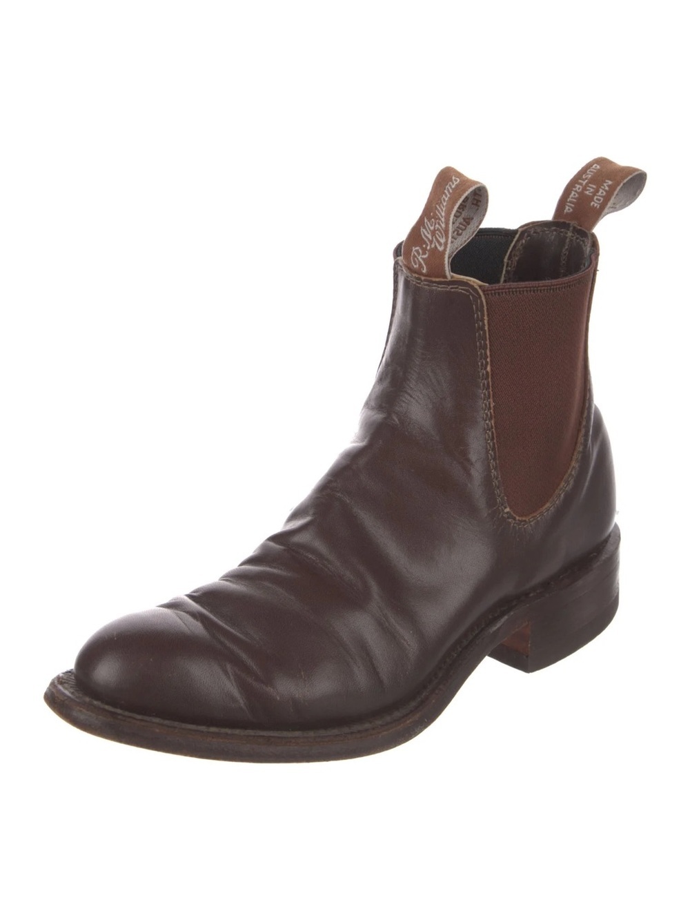 R.M. Williams Brown Leather Chelsea Chukka Boot